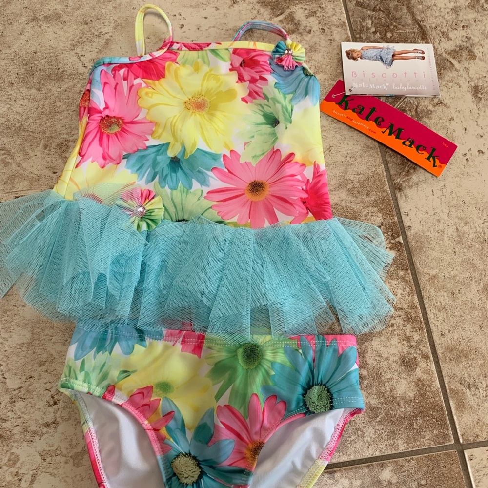 NWT - Kate Mack & Biscotti tulle bathing suit, 18m